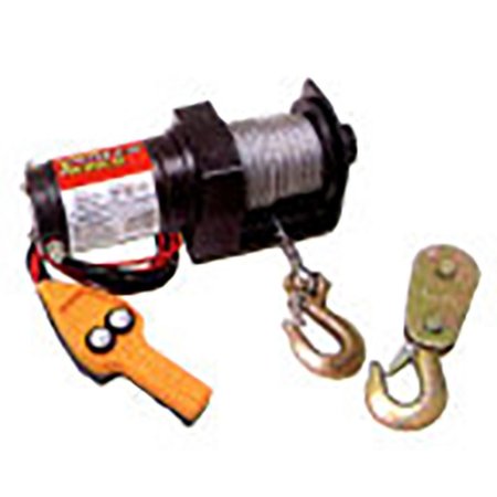 BAILEY 12V DC Winch with Remote Control: 2000 lbs. line pull 375021